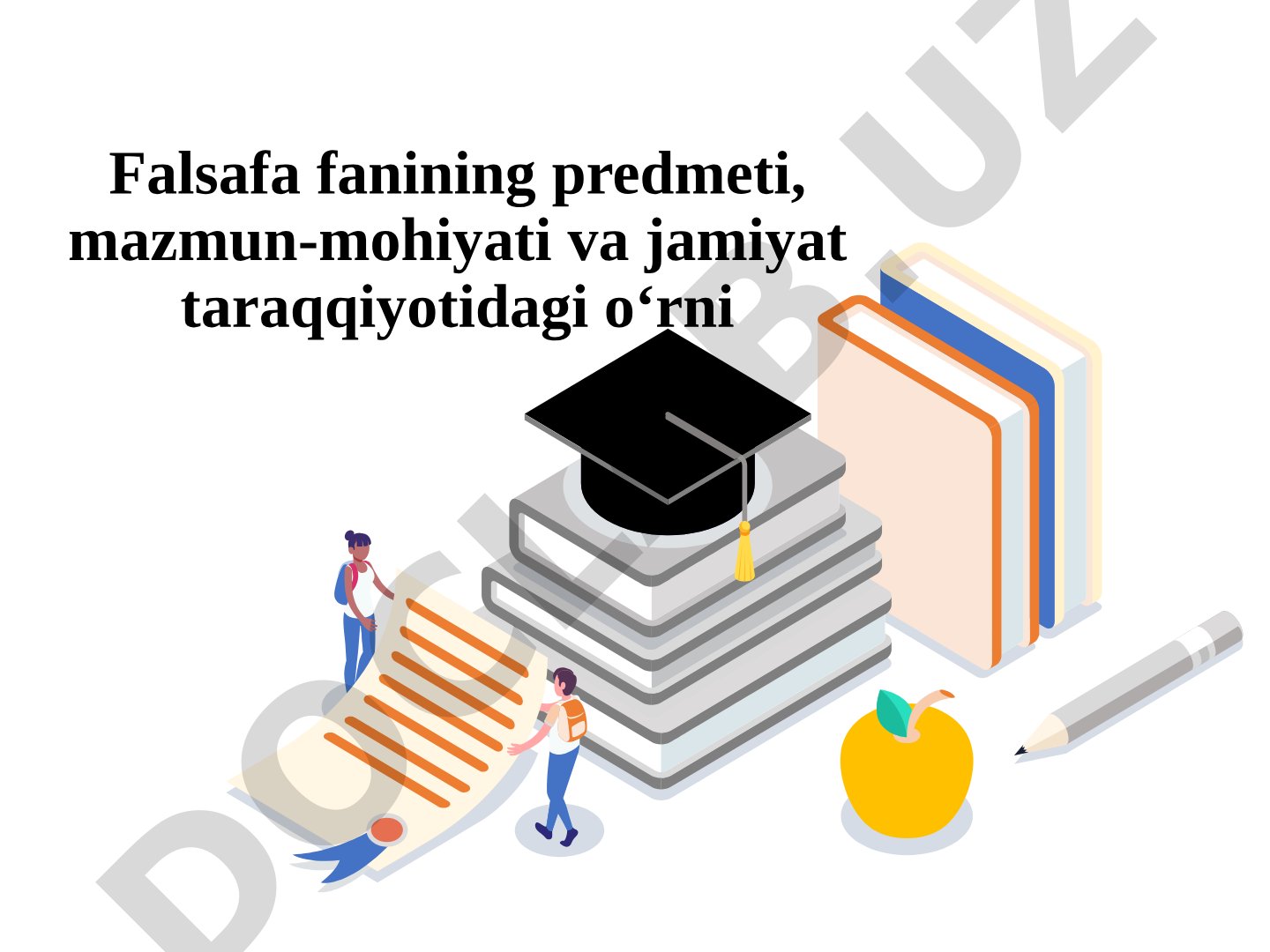 Falsafa fanining predmeti taqdimoti