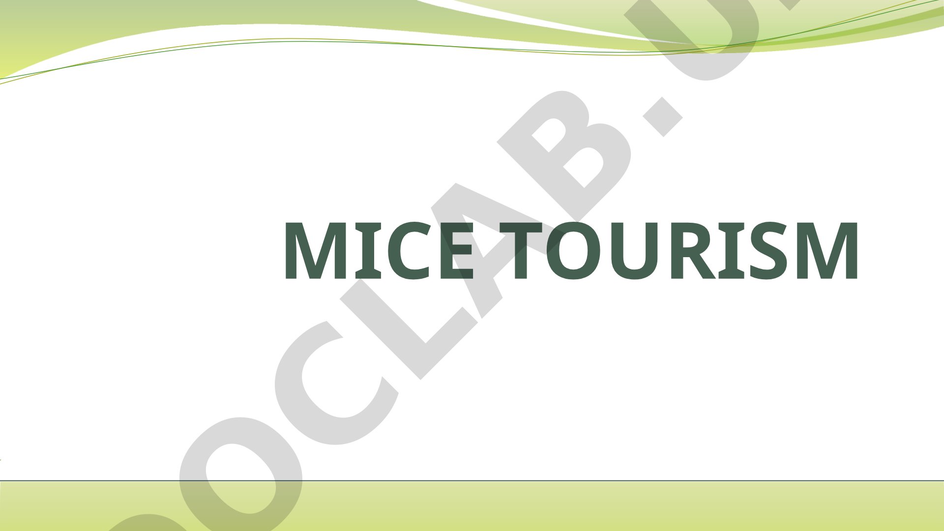MICE turizmi taqdimoti