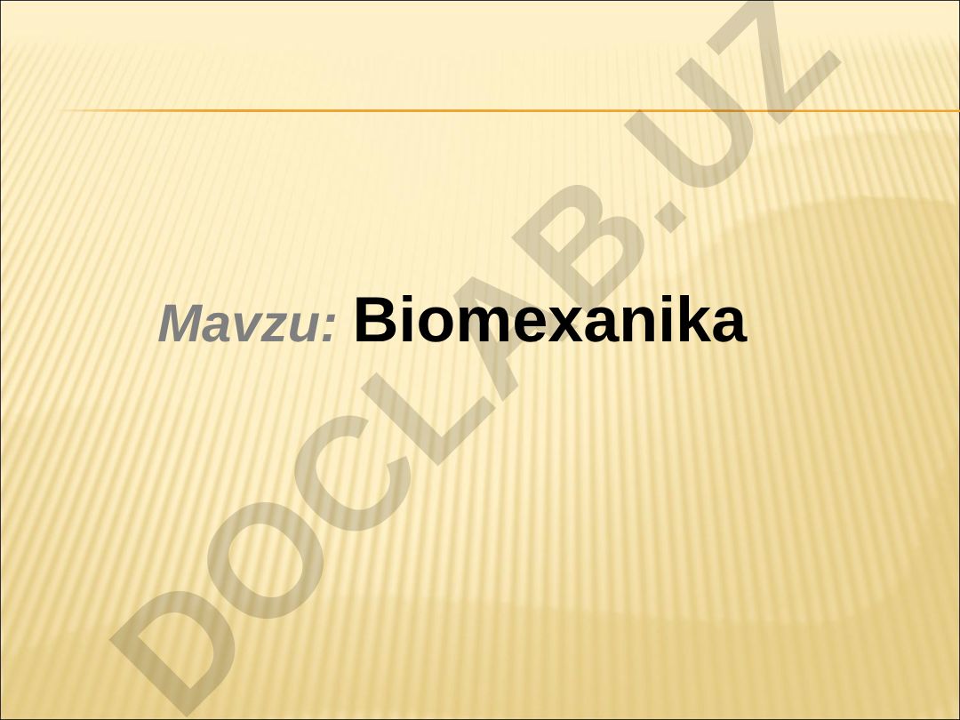 Biomexanika Reja: Deformasiya, mexanik kuchlanish va biologik to'qimalarning mexanik xossalari