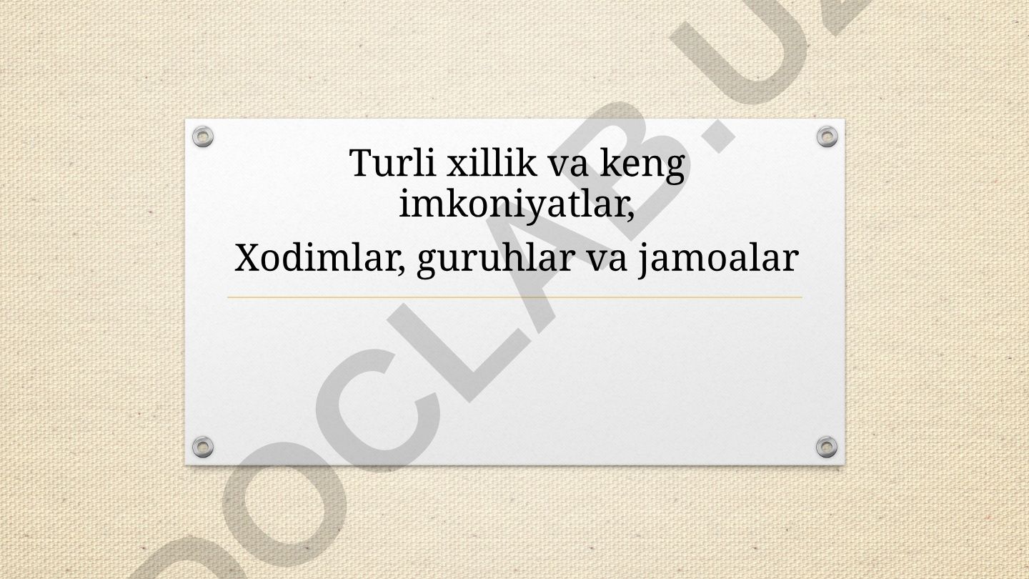 Xilma-xillik va teng imkoniyatlar