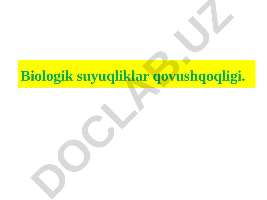 Biologik suyuqliklar qovushqoqligi