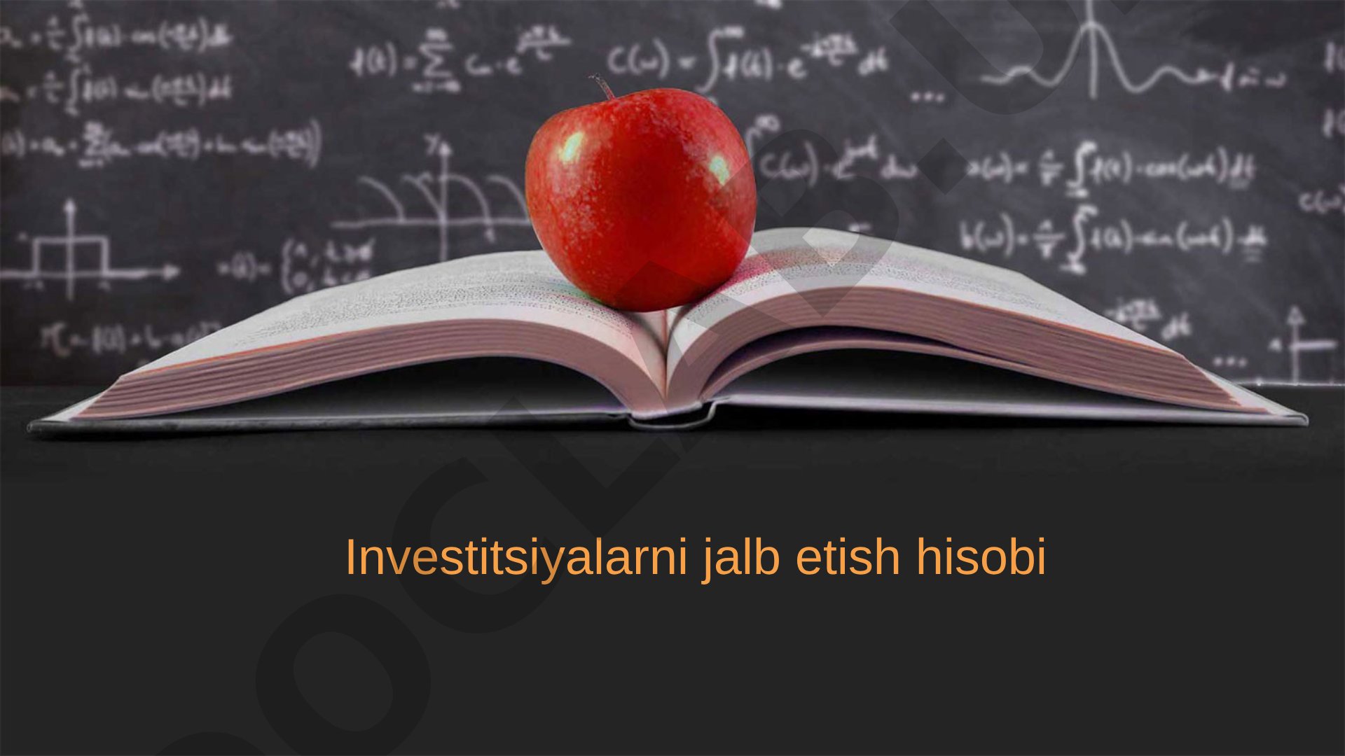 Investitsiyalarni jalb etish hisobi