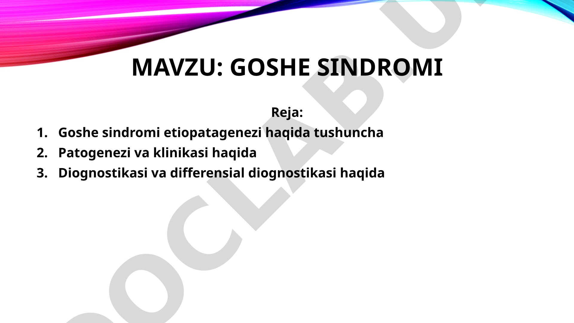 Goshe sindromi