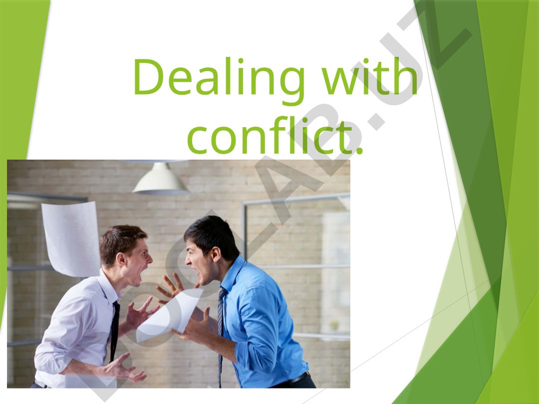 Character adjectives and conflict resolution communication techniques