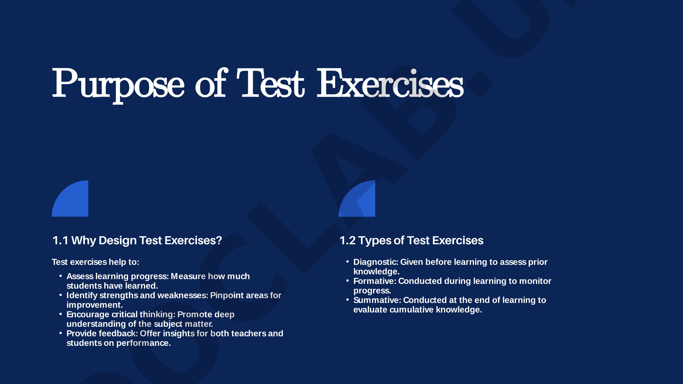 Test exercises design taqdimoti