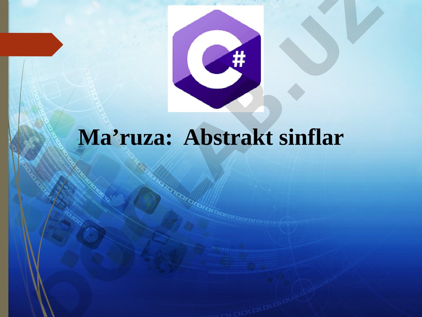 Abstrakt sinflar haqida taqdimot