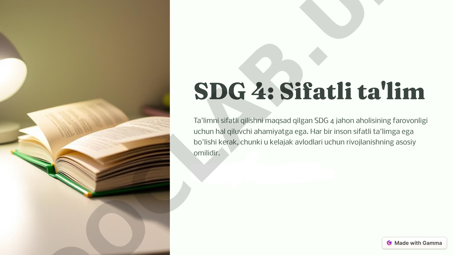 Sifatli ta'lim haqida maqola