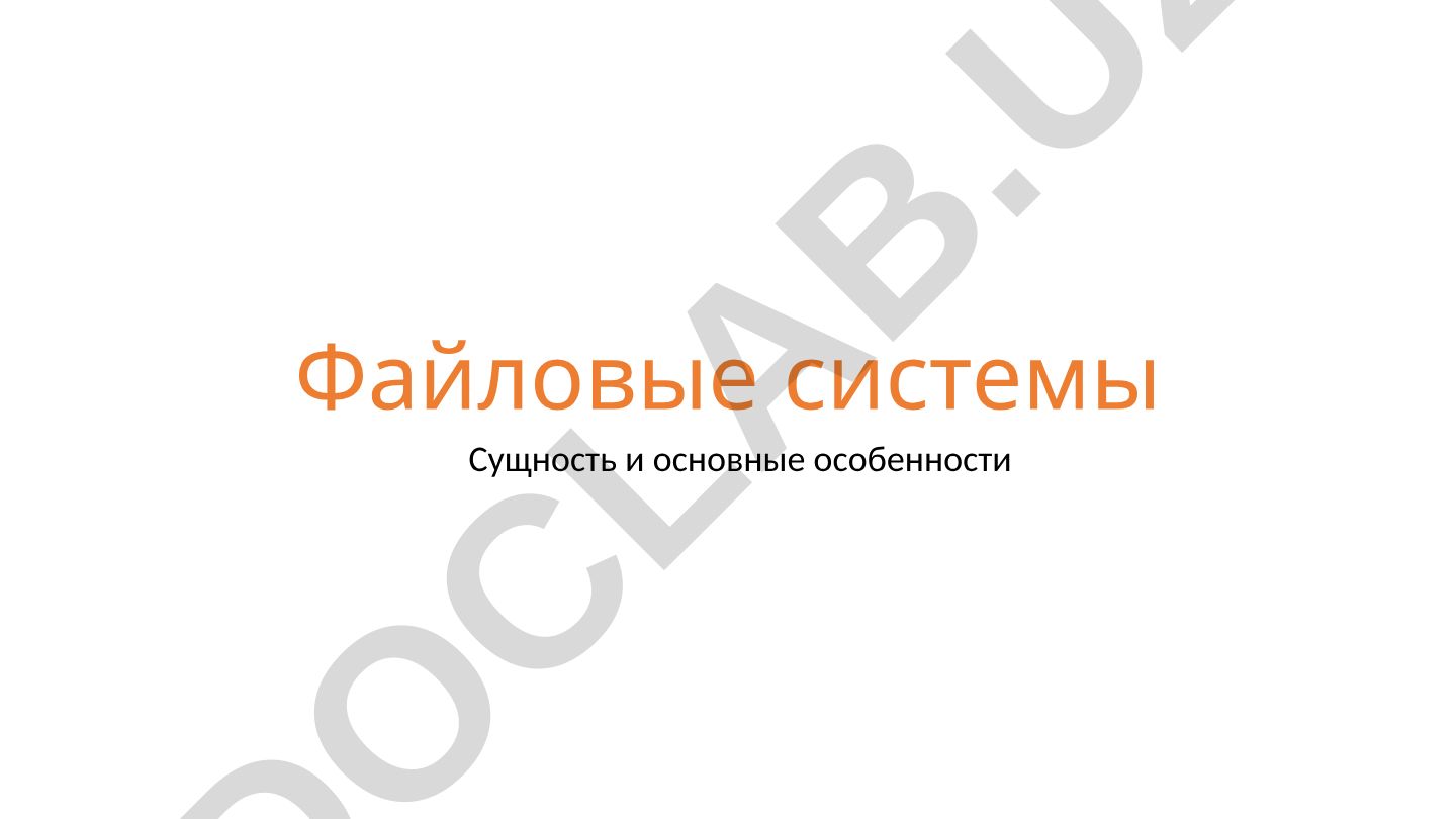 Файловые системы: сущность и основные особенности