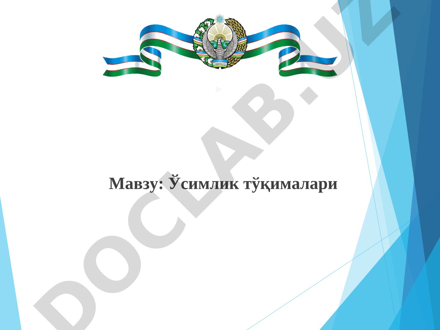 Ўсимлик тўқималари тақдимоси