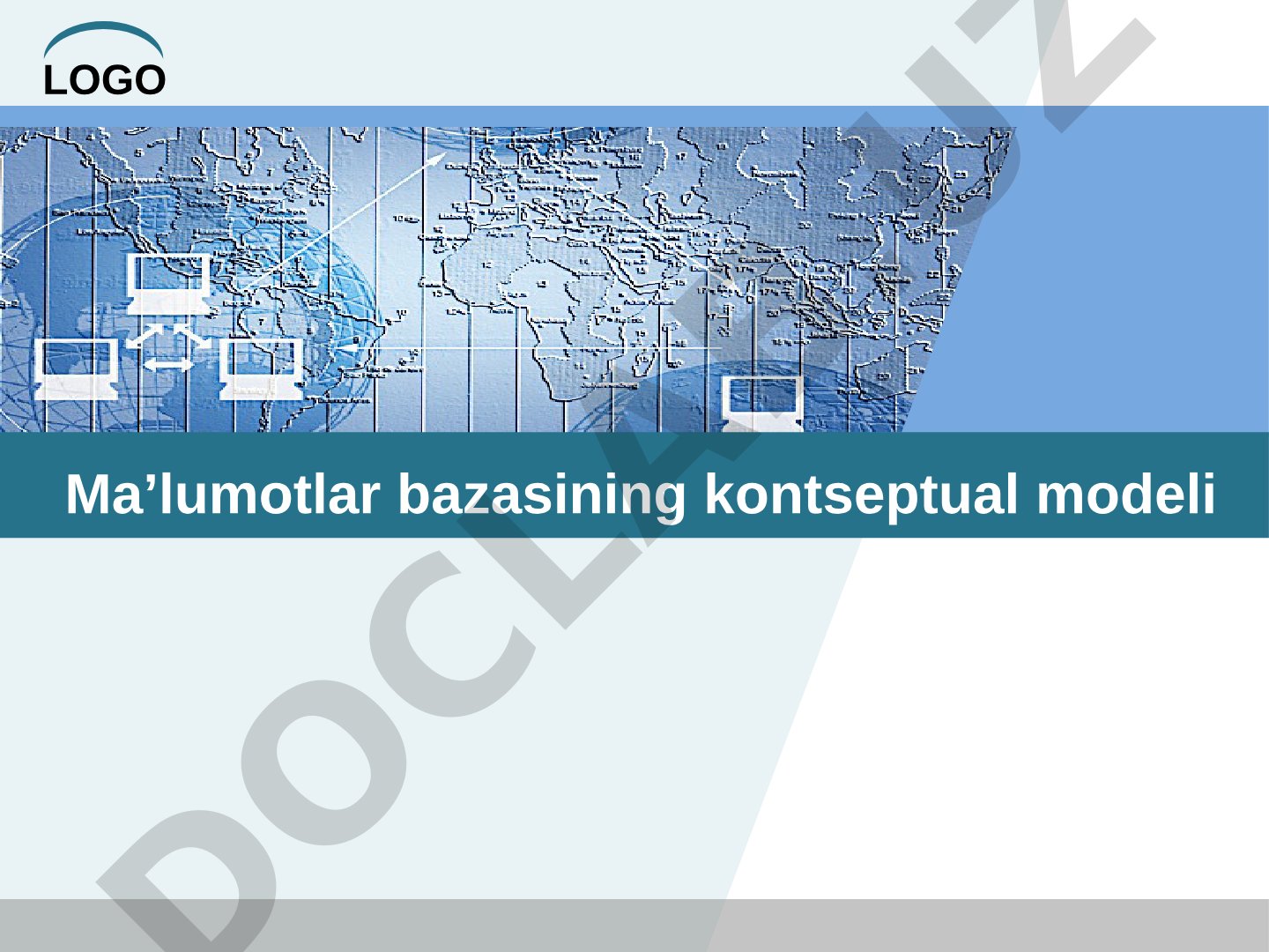 Ma'lumotlar bazasi kontseptual modeli taqdimoti