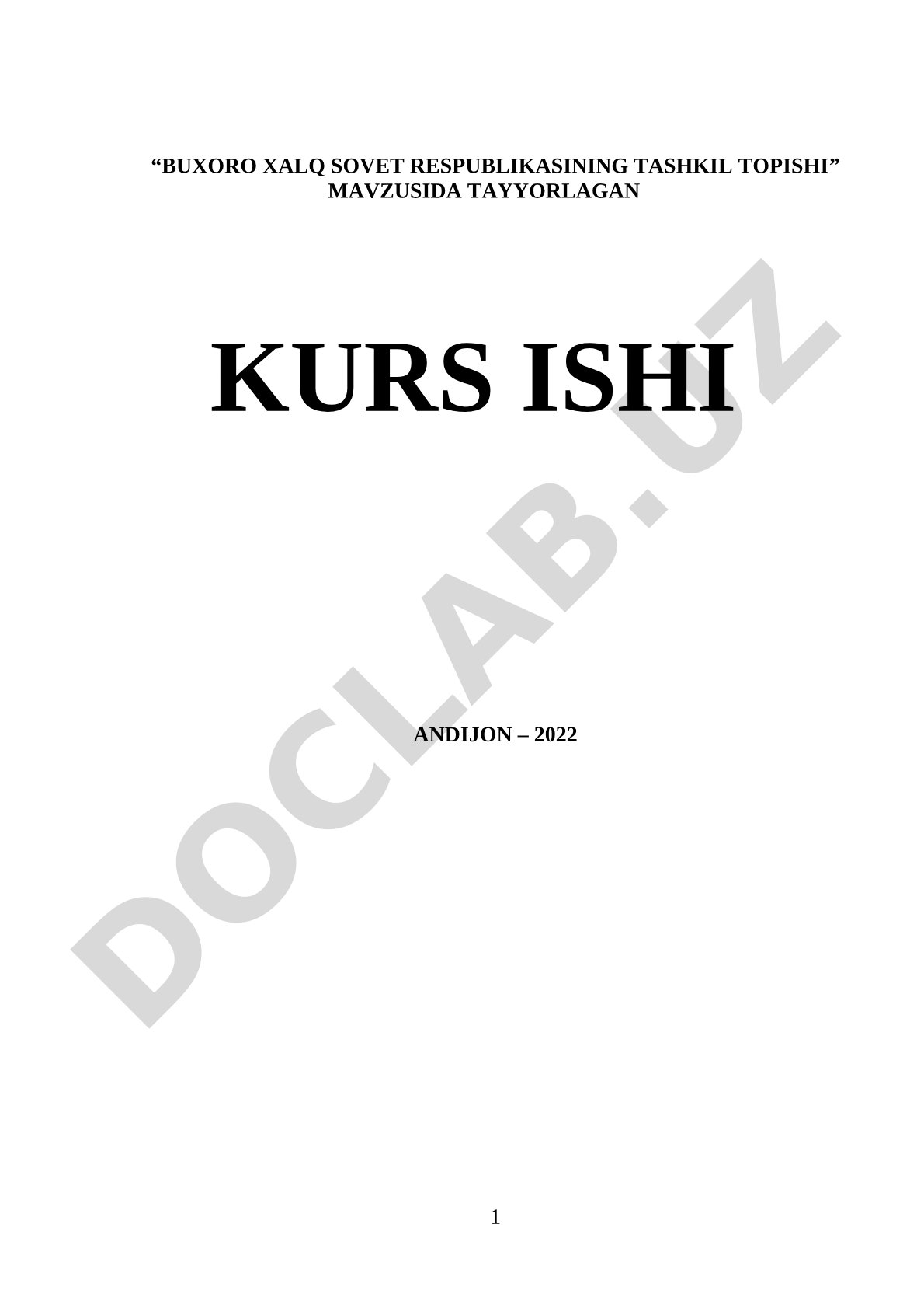 Buxoro Xalq Sovet Respublikasining tashkil topishi