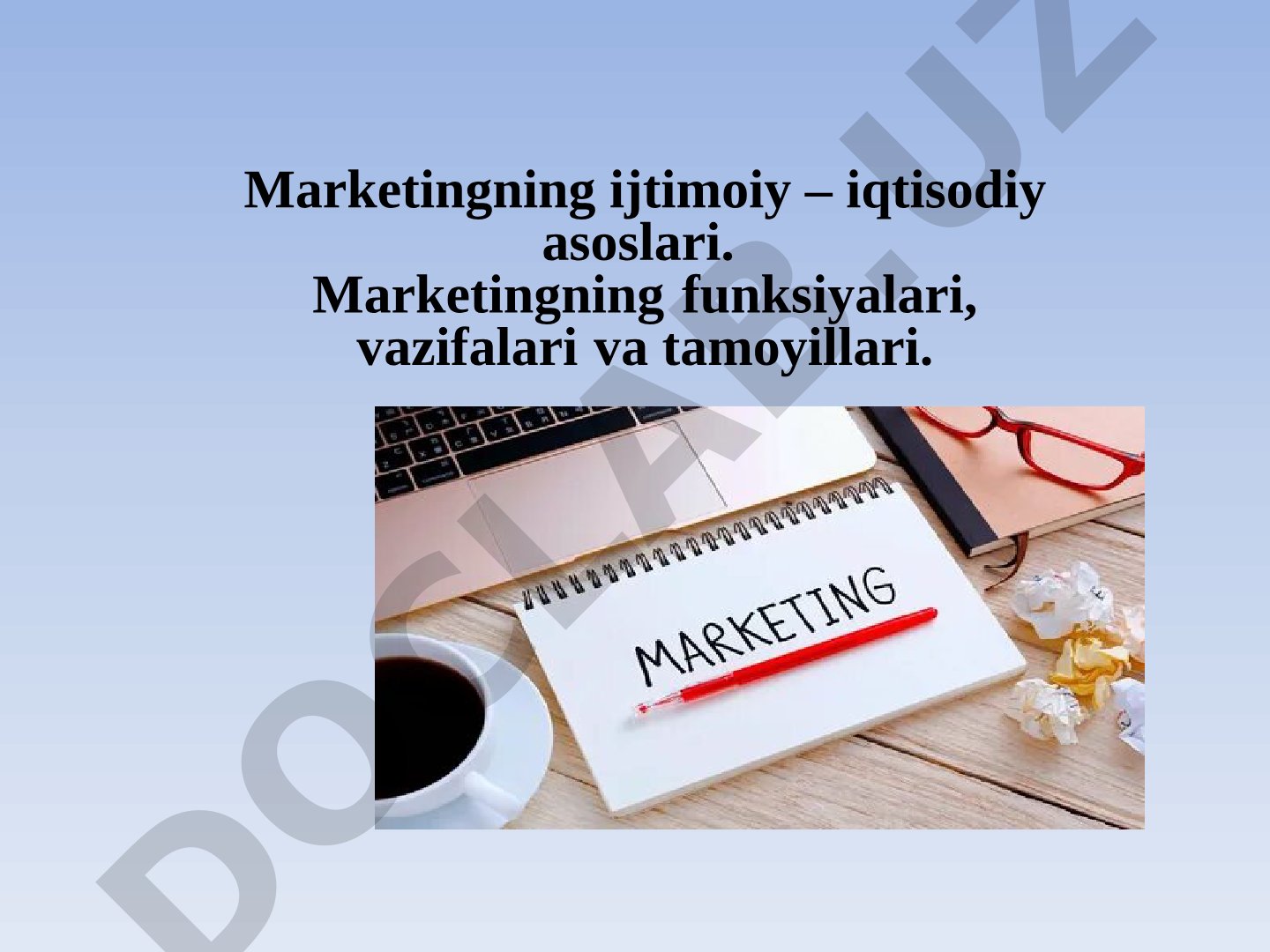 Marketing tamoyillari taqdimoti