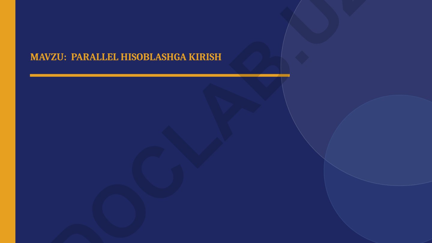Parallel hisoblashga kirish