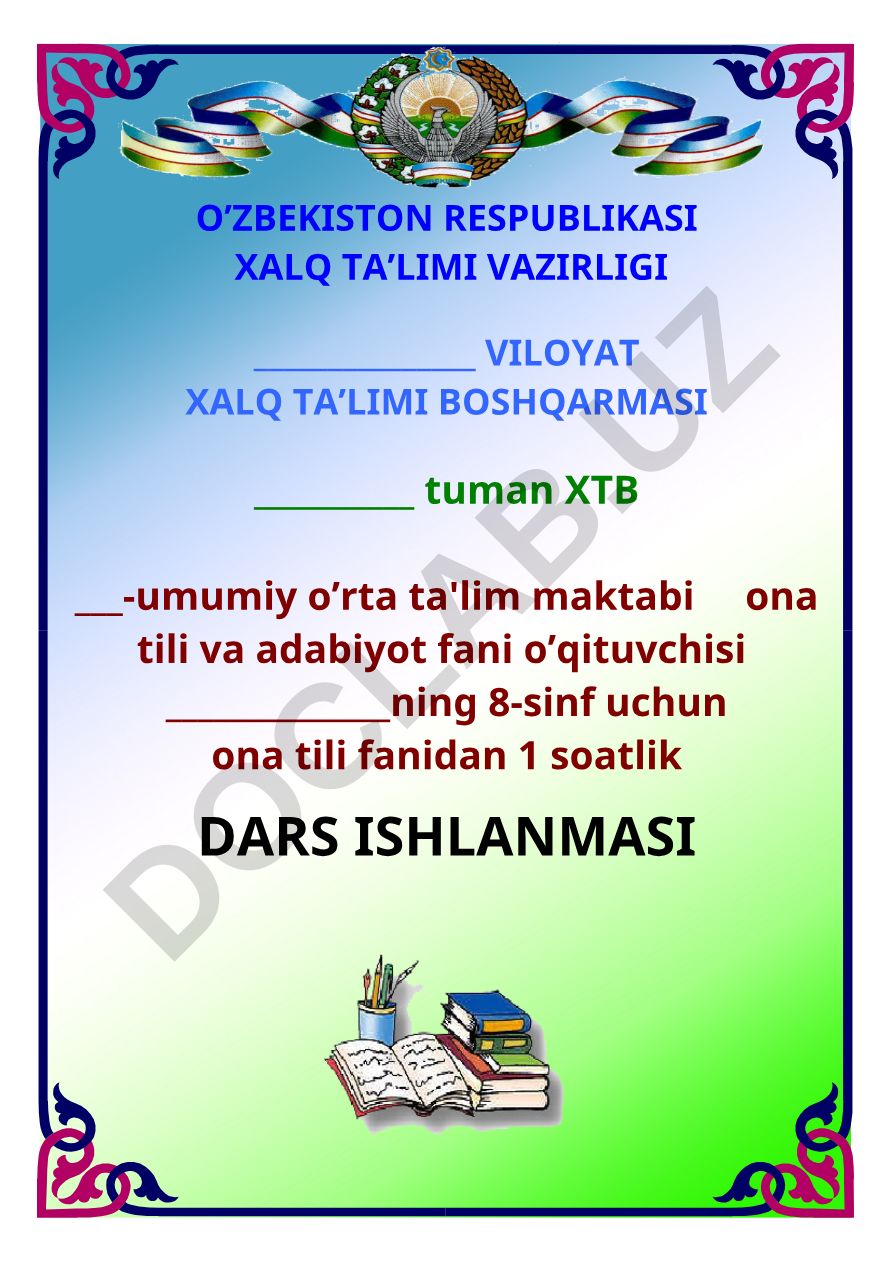 Gapning ifoda maqsadiga ko'ra turlari