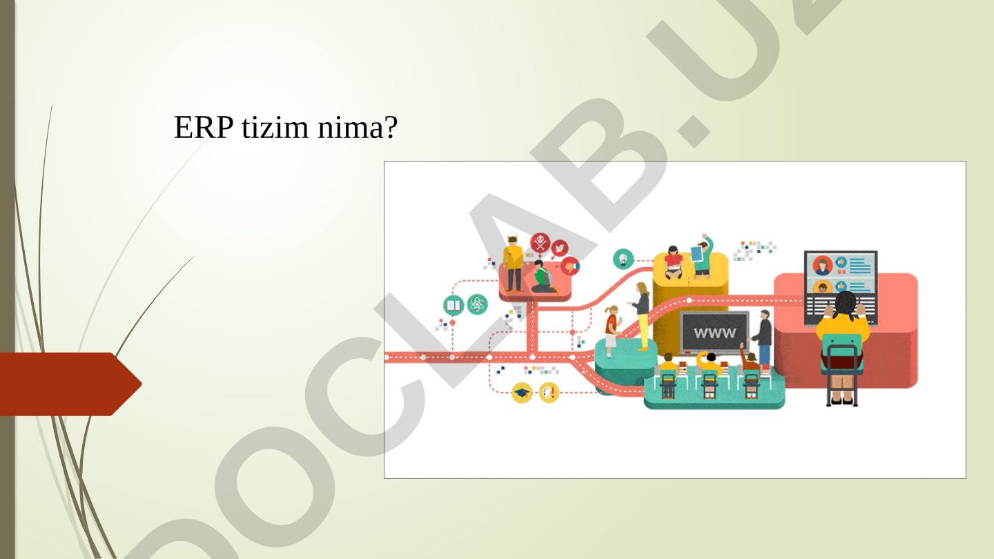 ERP tizimlari va korxona resurslarini boshqarish