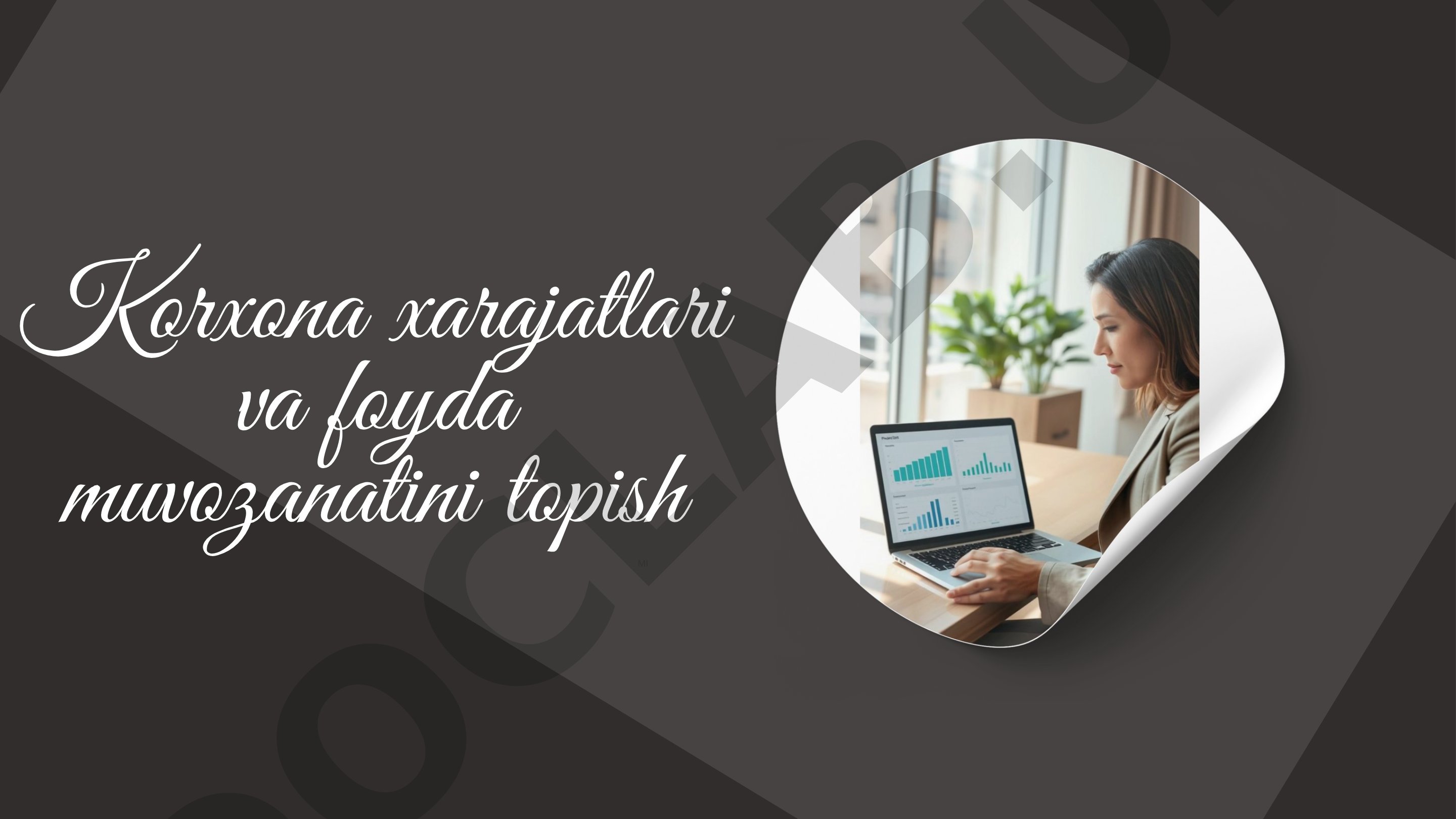 Korxona xarajatlari taqdimoti