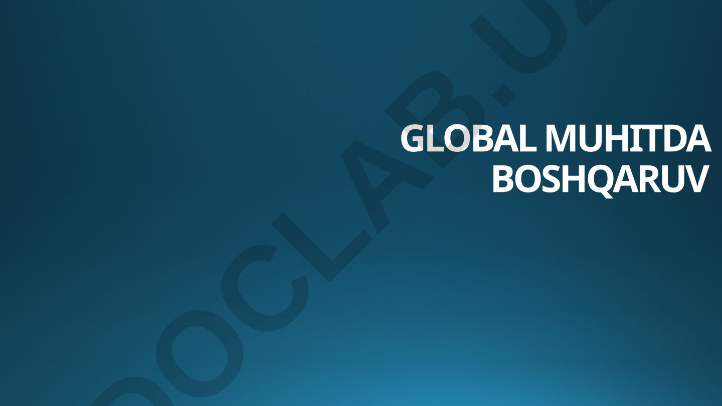 Global muhitda boshqaruv