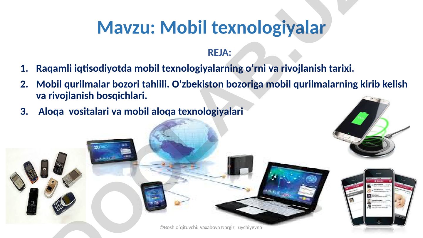 Mobil texnologiyalar