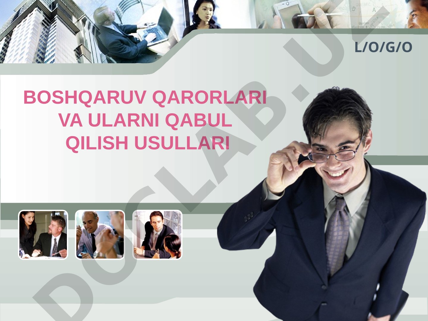 Boshqaruv qarorlari taqdimoti