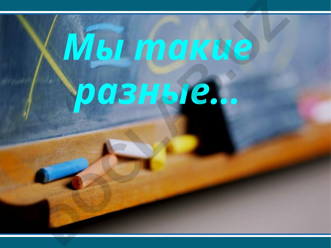 Мы такие разные…