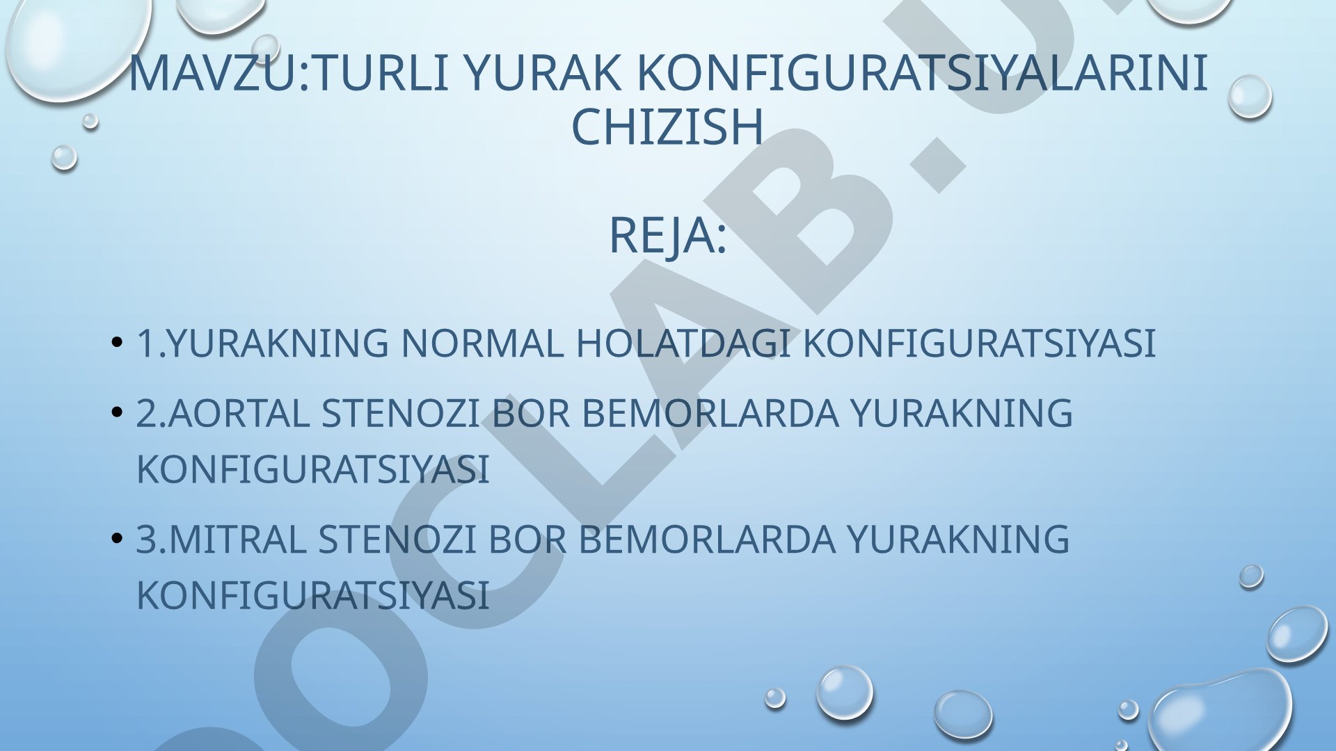Turli yurak konfiguratsiyalarini chizish