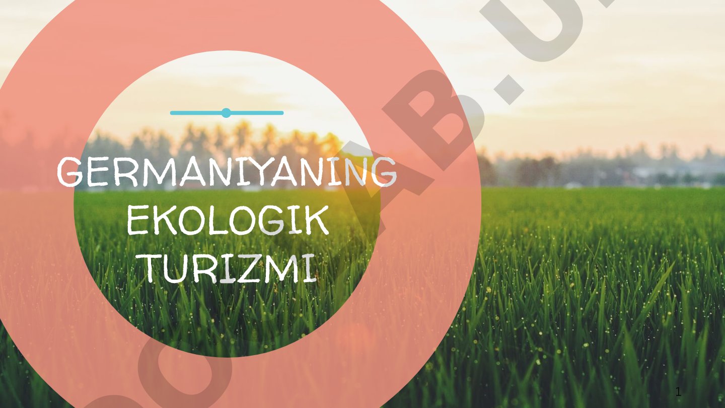 Germaniya ekologik turizmi taqdimoti