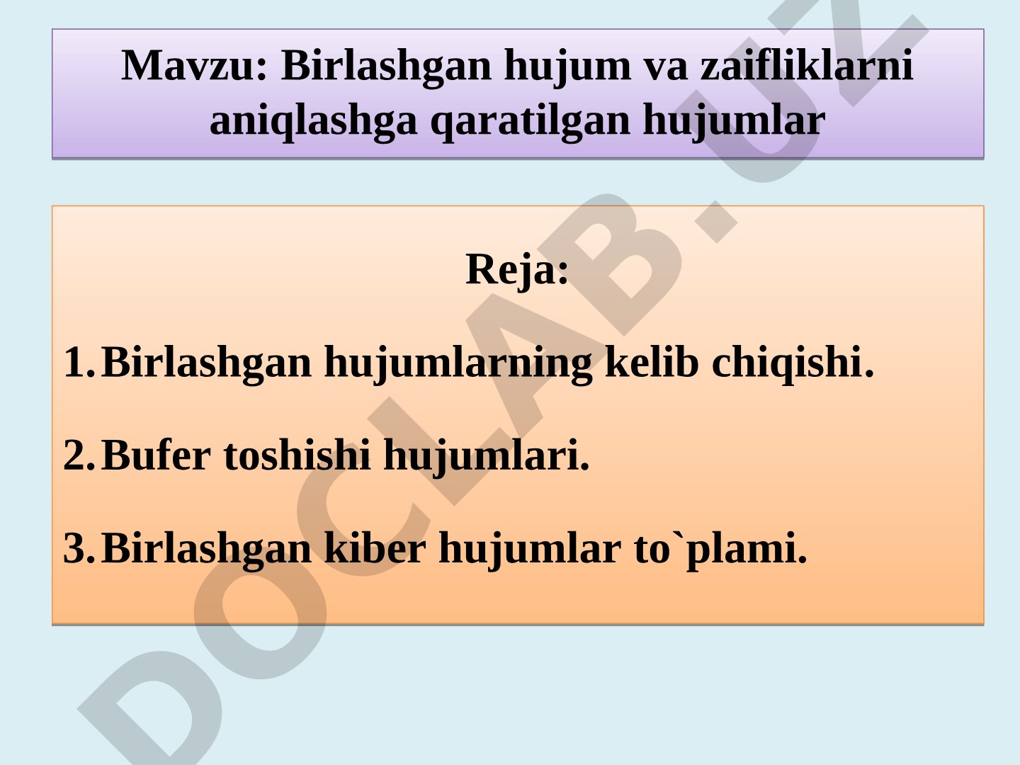 Birlashgan hujumlar taqdimoti