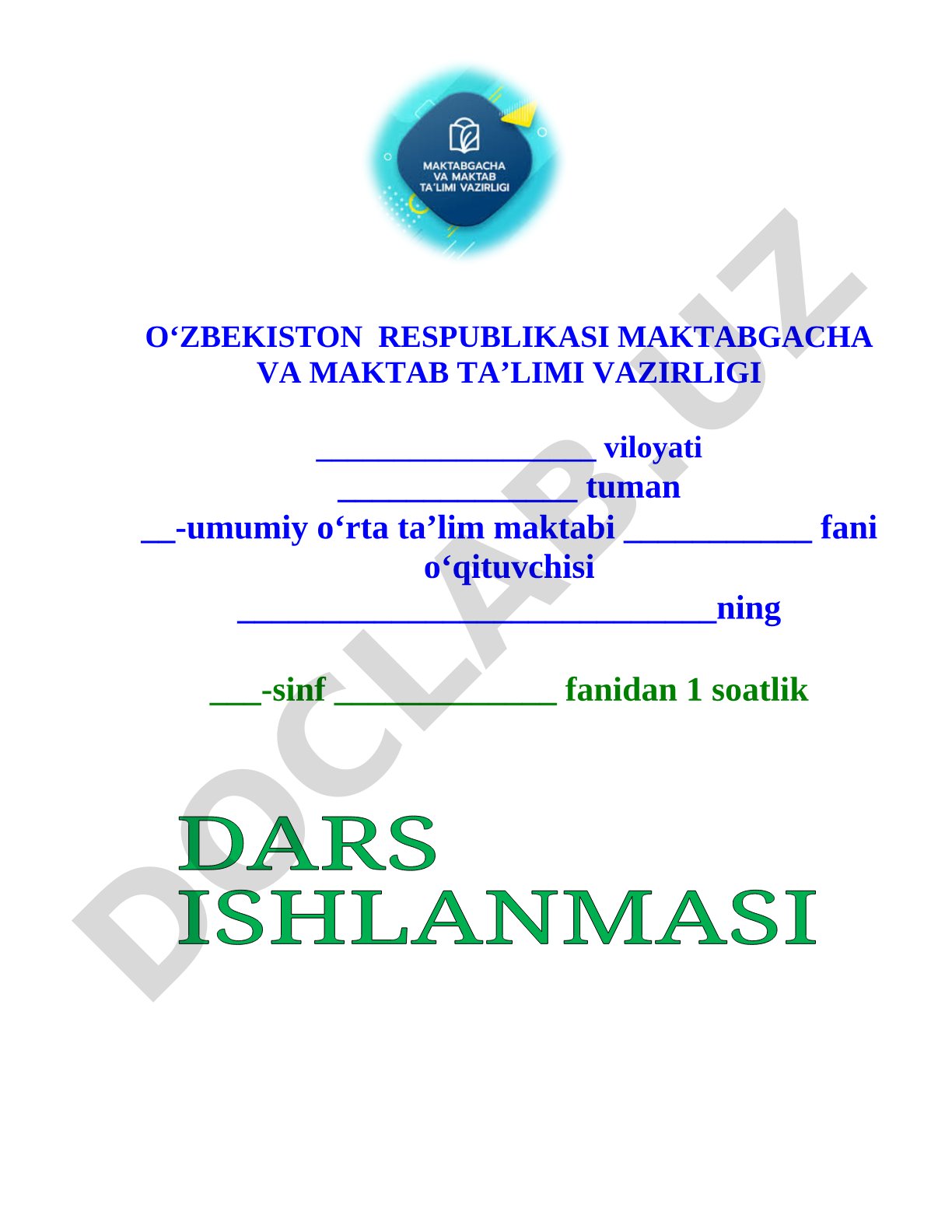 Ng tovushi mustahkamlash dars ishlanmasi