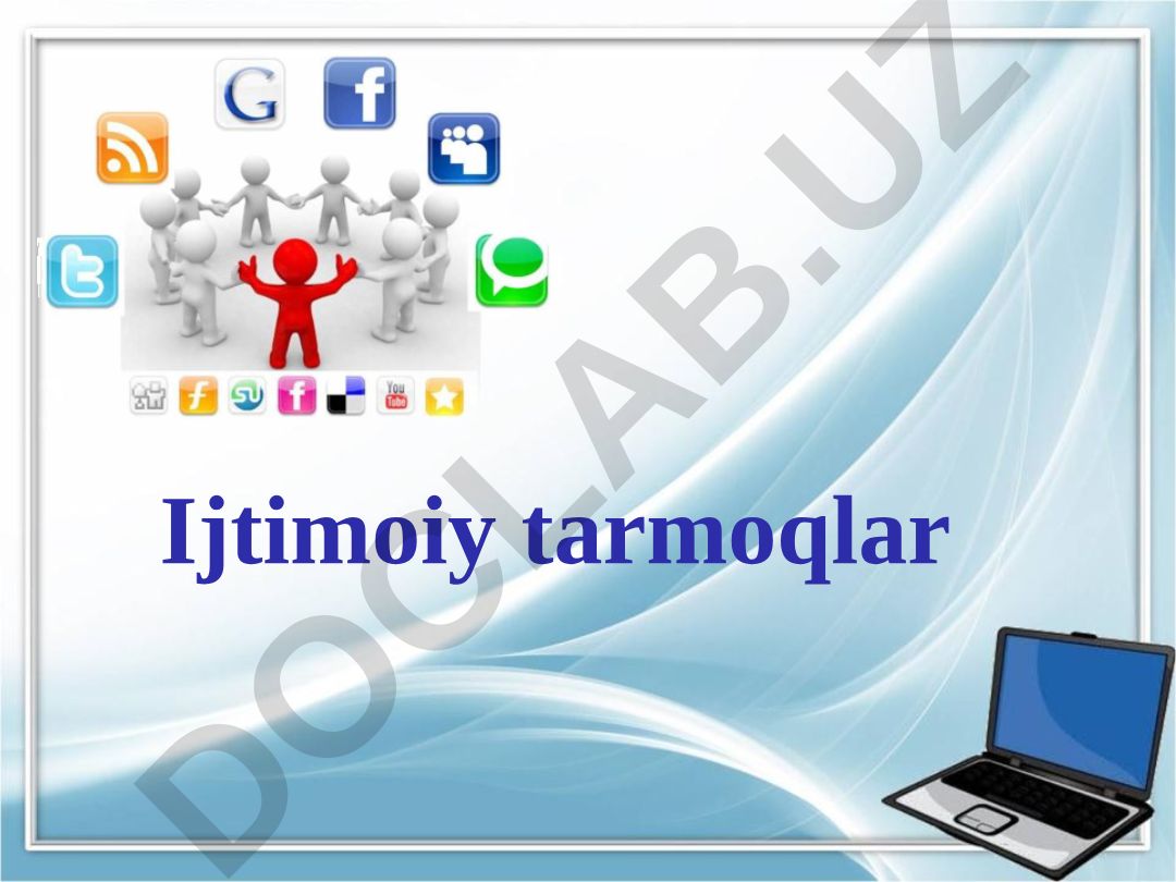 Ijtimoiy tarmoqlarda foydalaniladigan tushunchalar