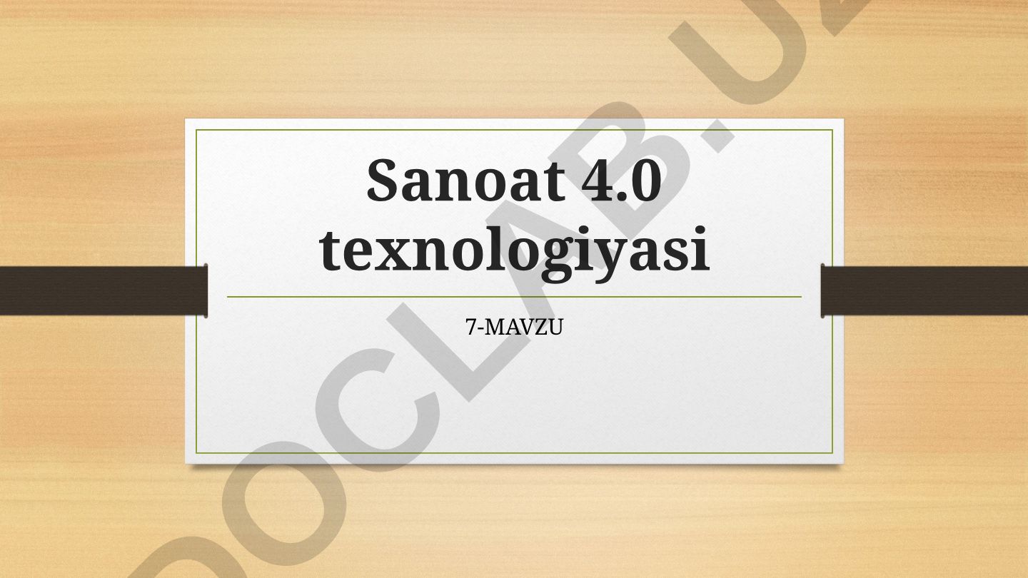 Sanoat 4.0 tushunchasi, tamoyillari va tarkibiy qismlari
