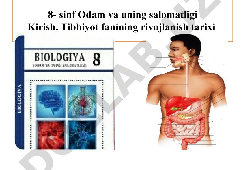 Tibbiyot fanining rivojlanish tarixi