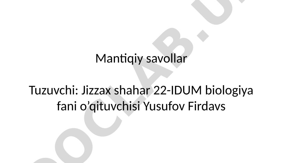 Tulkilarning ayyorligi va dehqonchilikda almashlab ekish