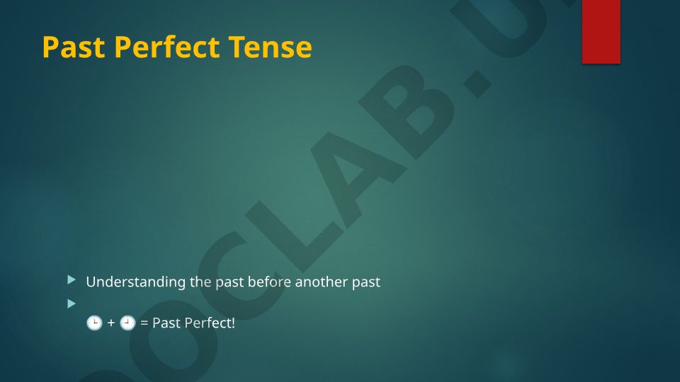 Past Perfect Tense: Understanding and Usage