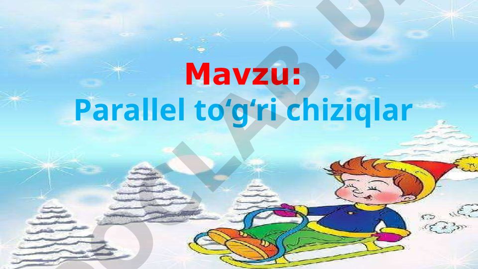 Parallel to‘g‘ri chiziqlar va matematik masalalar