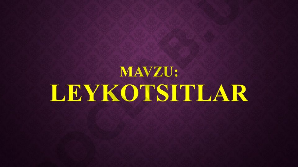 Leykotsitlar