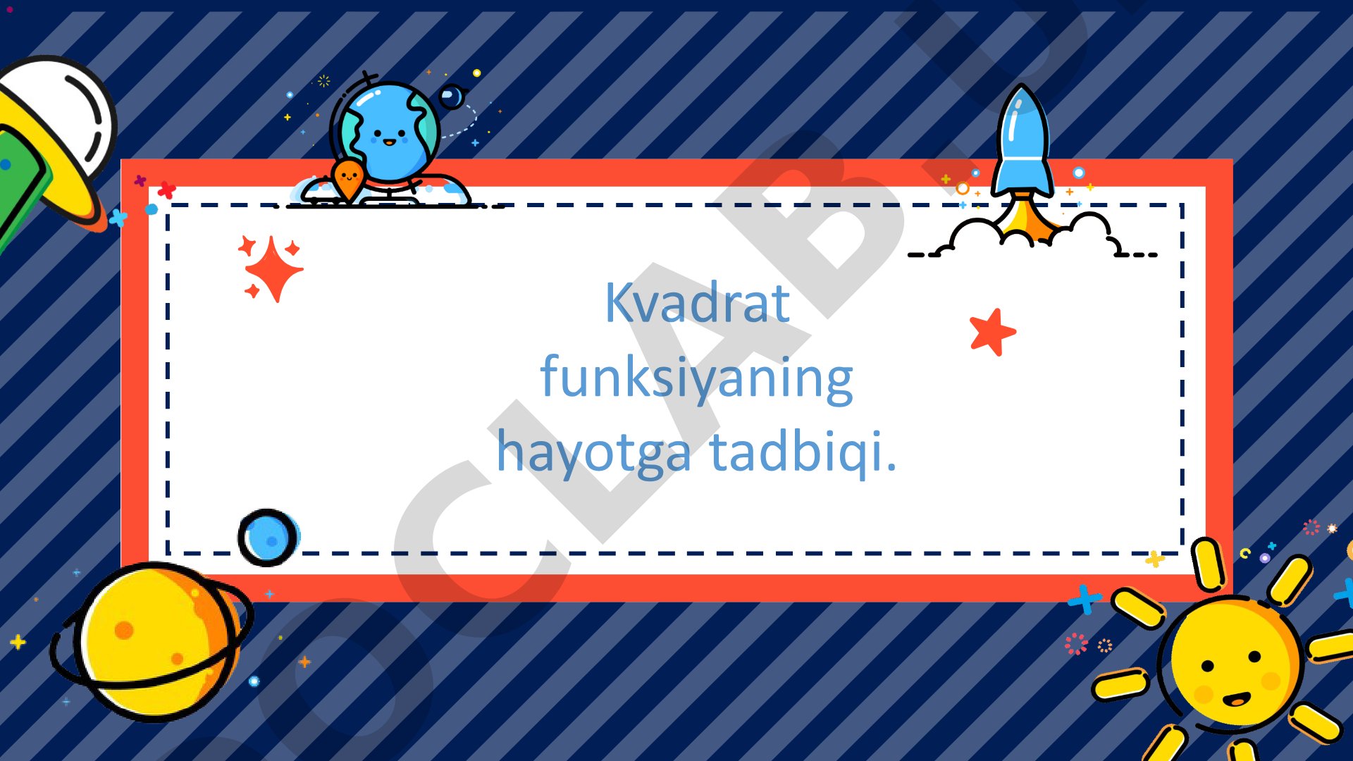 Kvadrat funksiyaning hayotga tadbiqi