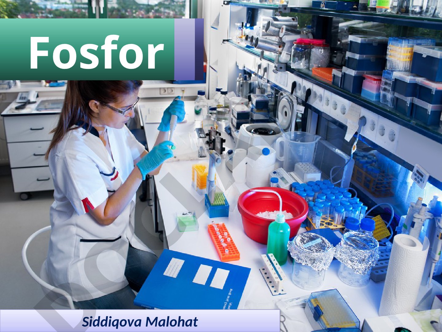 Fosfor –3, 0, +3, +5 oksidlanish darajalarini namoyon qiladi