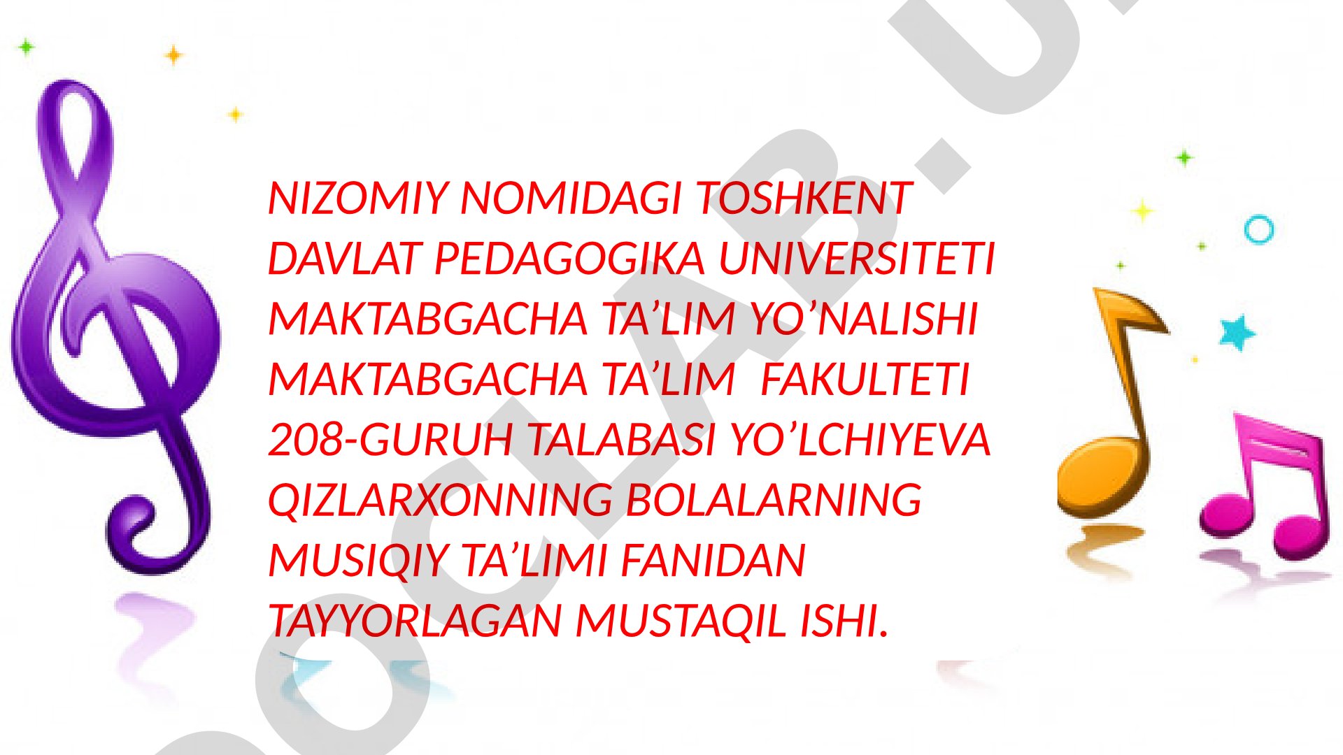 Bolalarda barcha badiiy-ijodiy qobiliyatlarni rivojlantirish