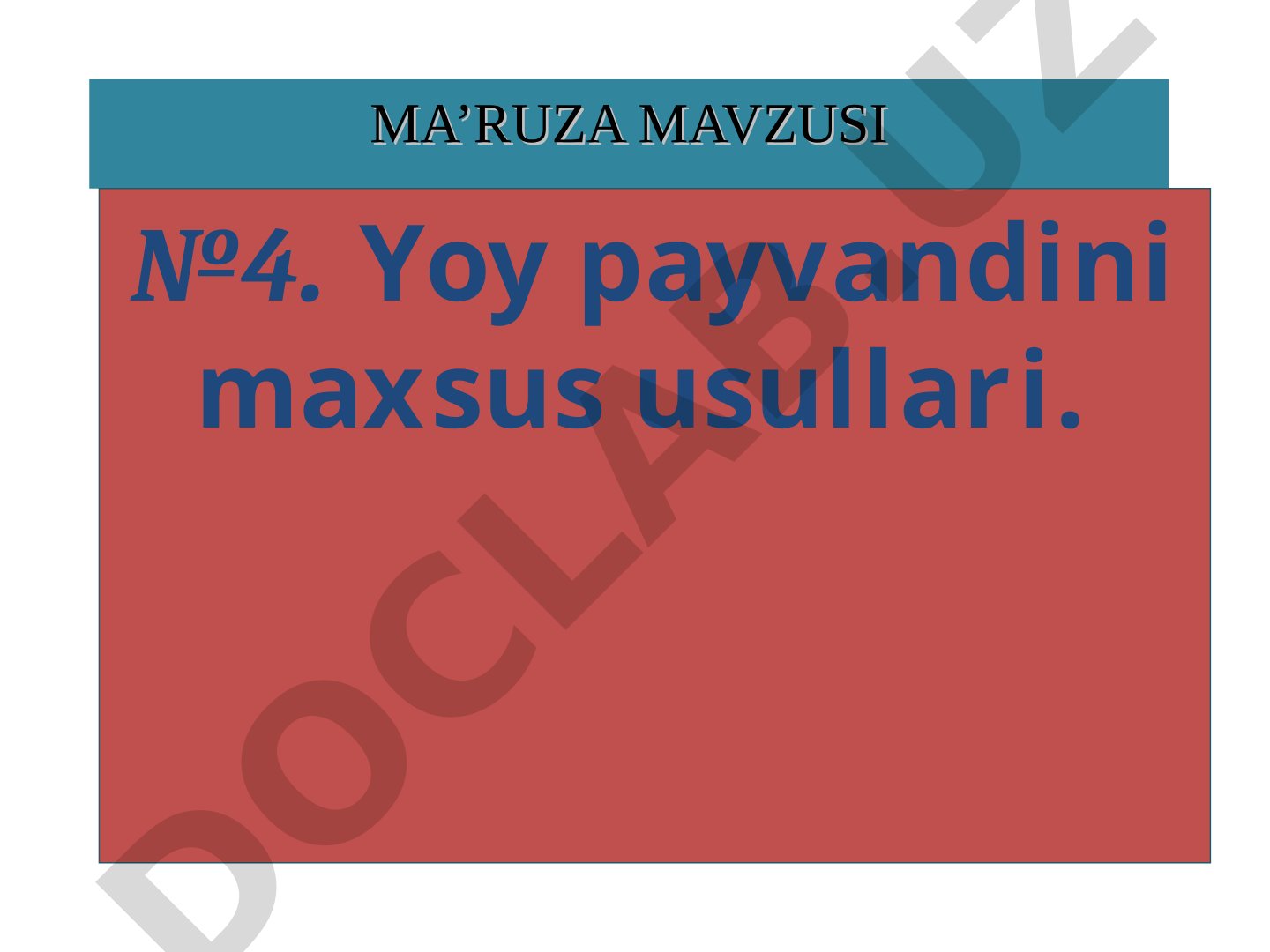 Yoy payvandini maxsus usullari