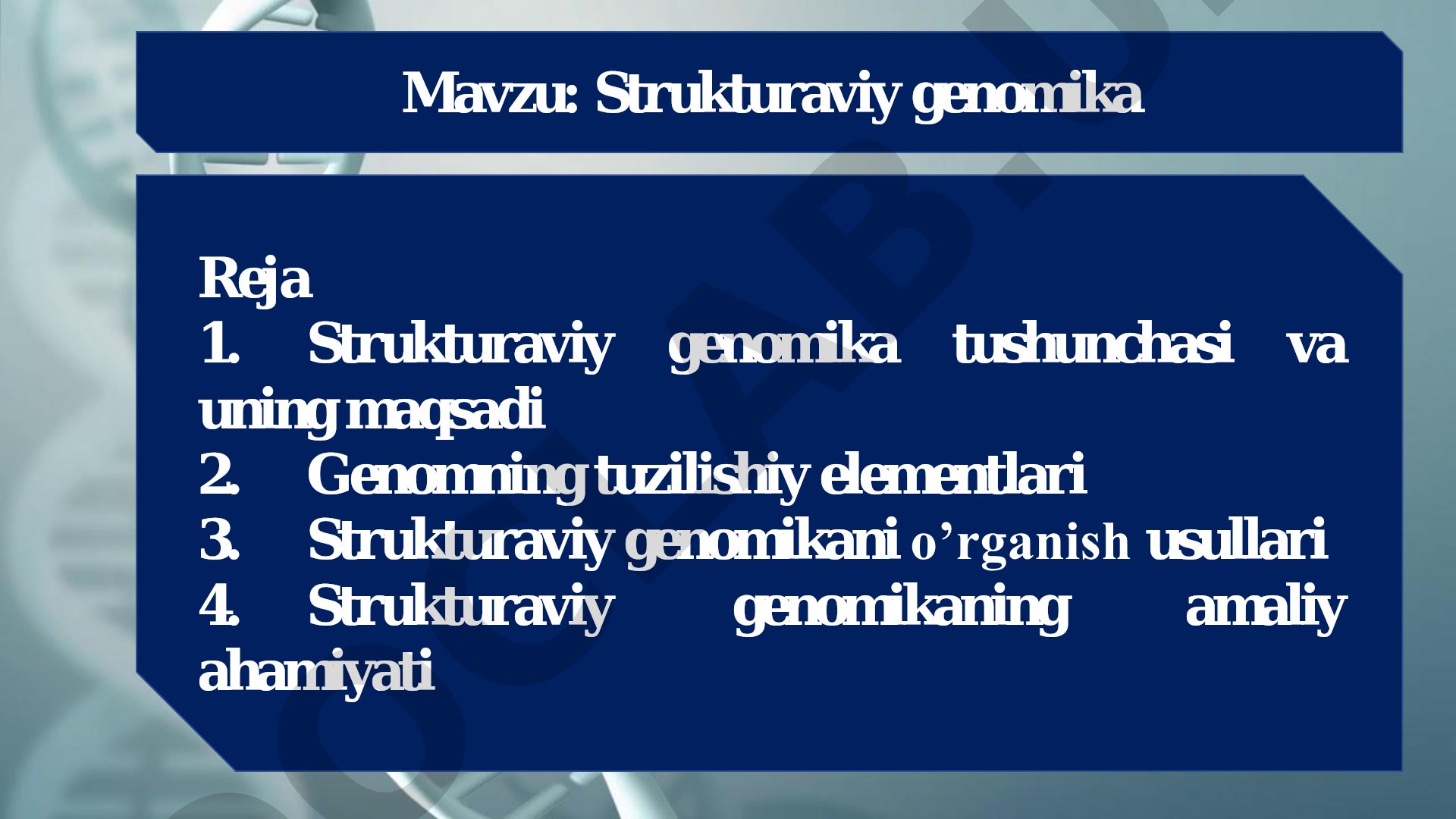 Strukturaviy genomika