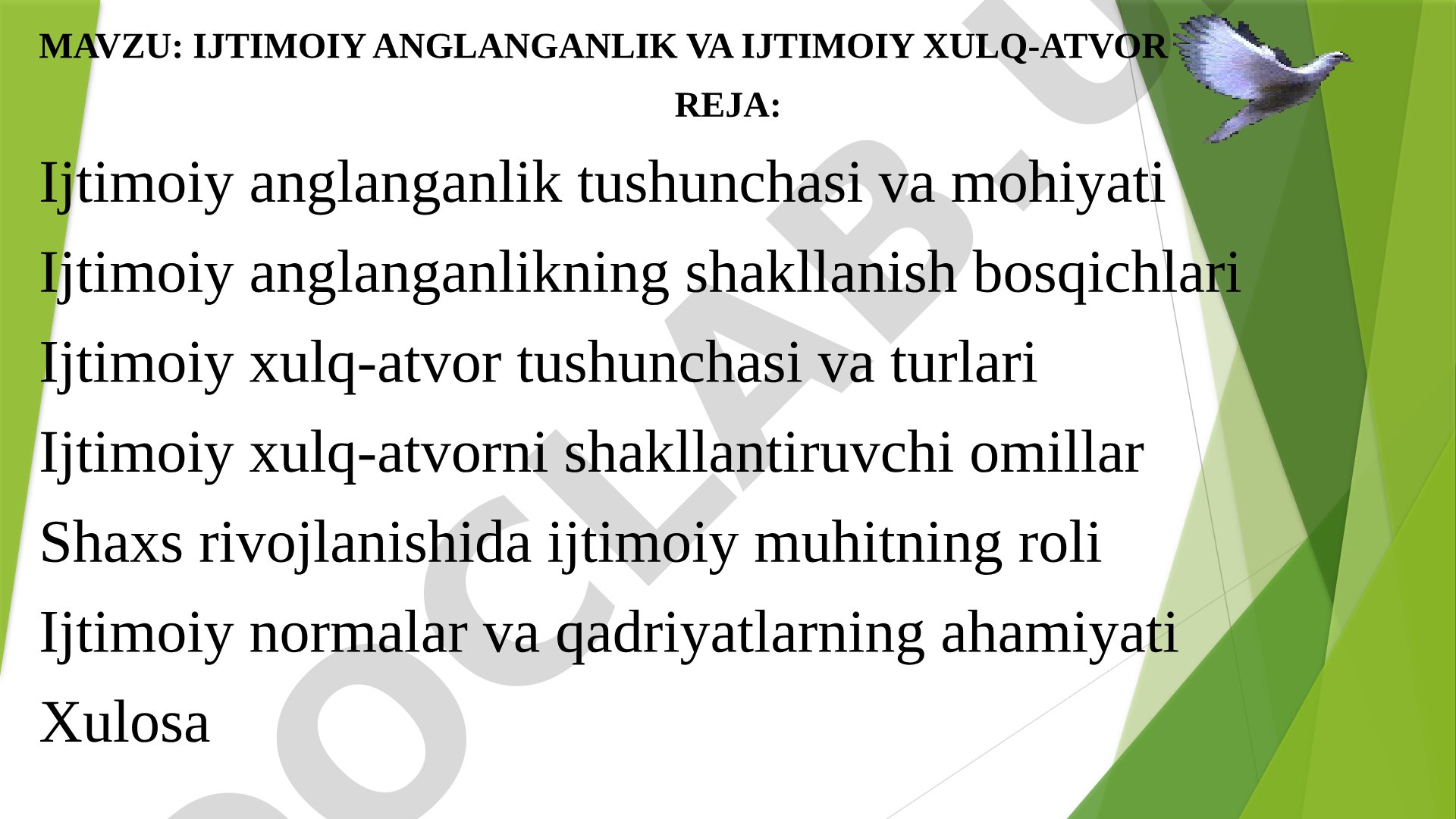 Ijtimoiy anglanganlik va ijtimoiy xulq-atvor