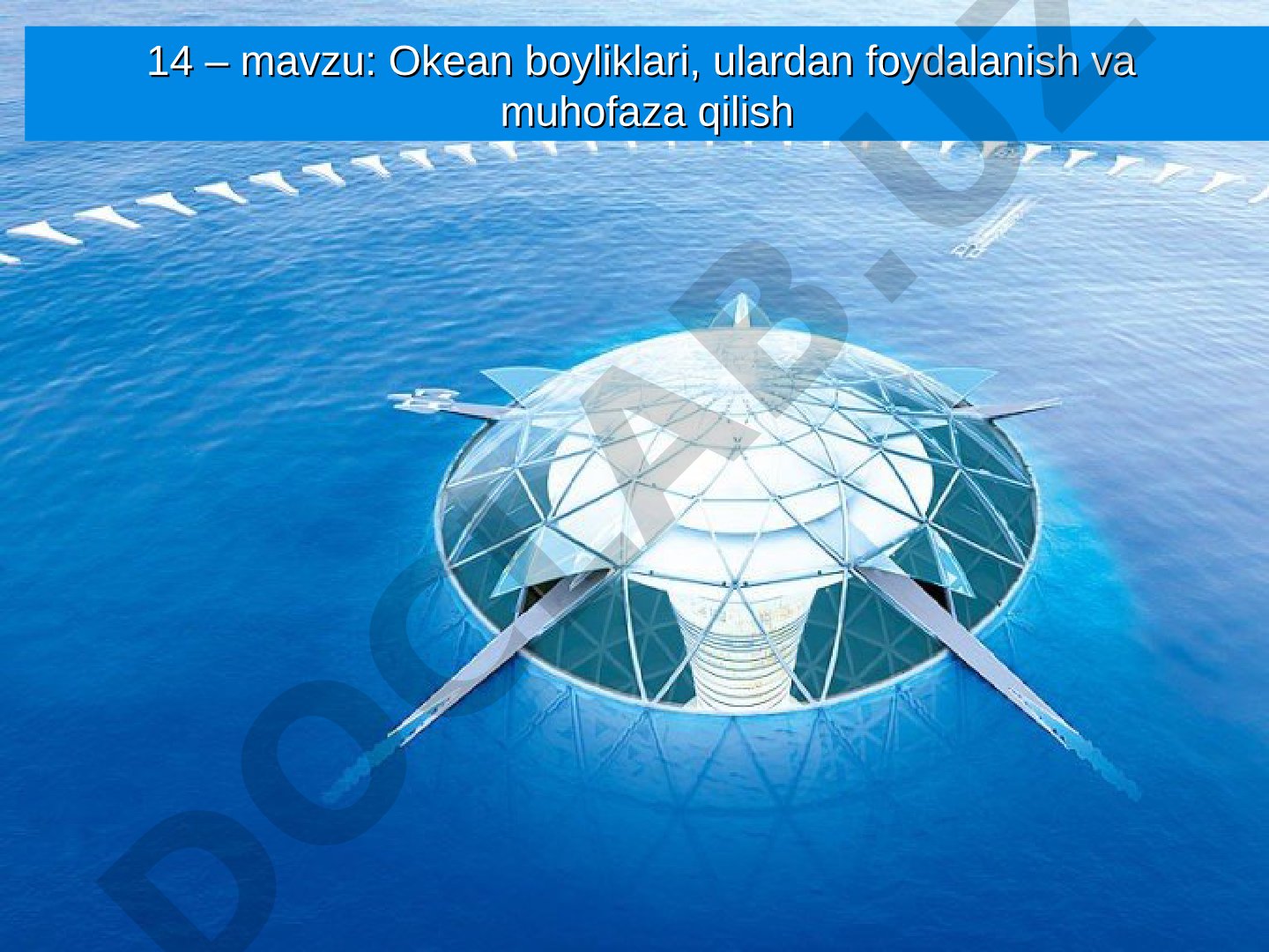 Okean boyliklari, ulardan foydalanish va muhofaza qilish