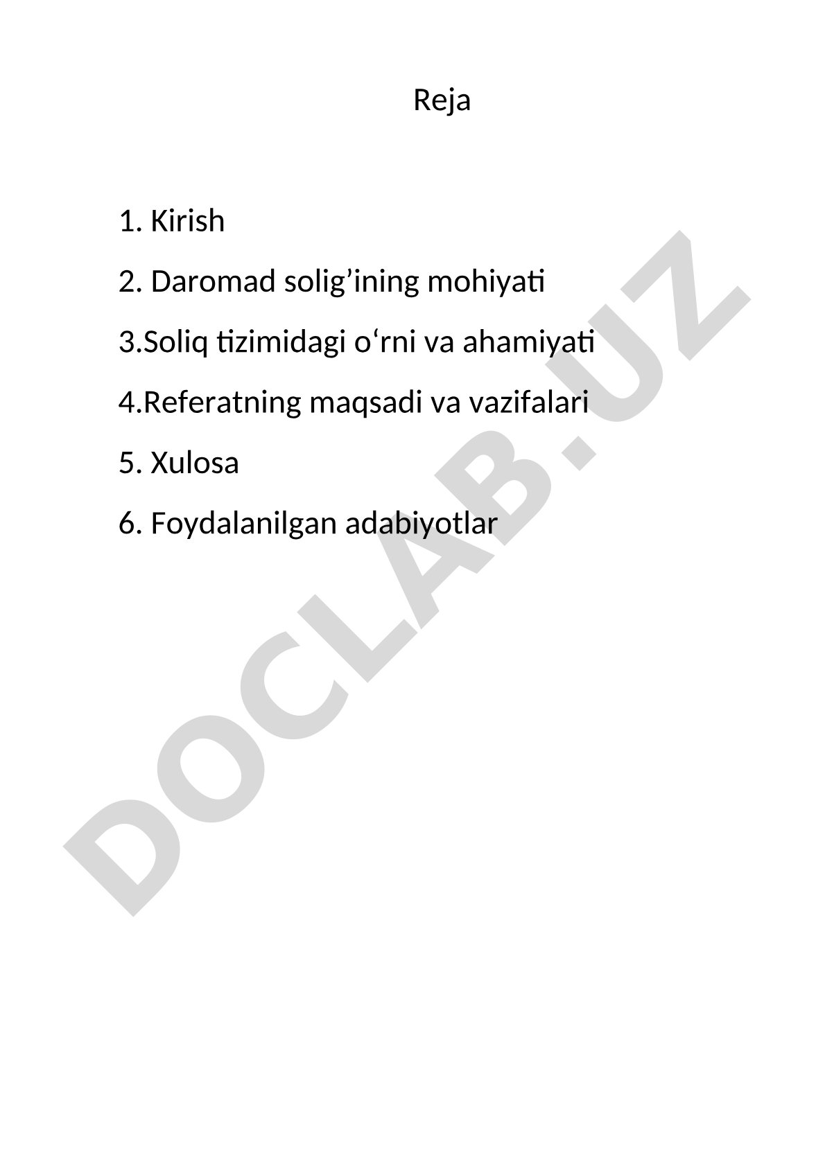 Daromad solig'ining mohiyati va ahamiyati