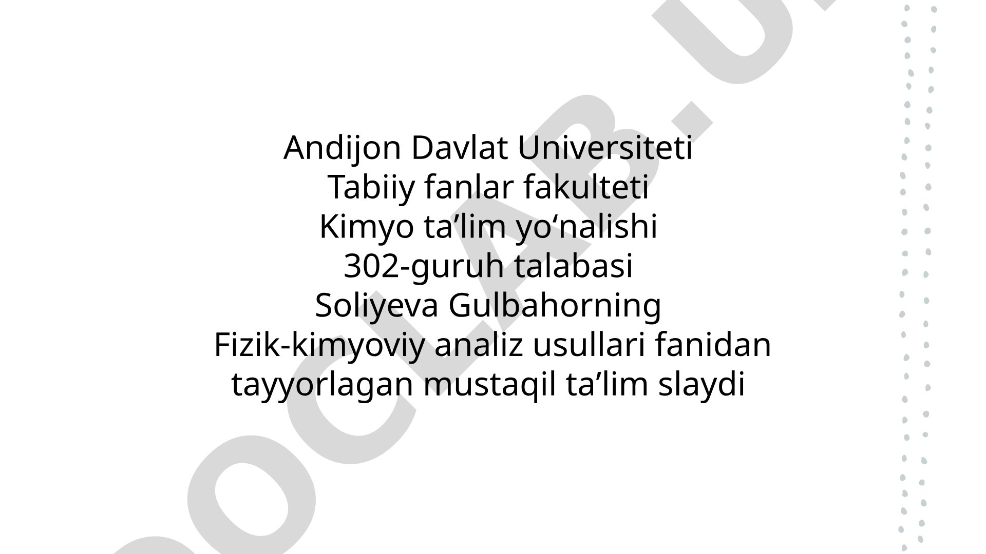 Fizik kimyoviy analizning optik usullari