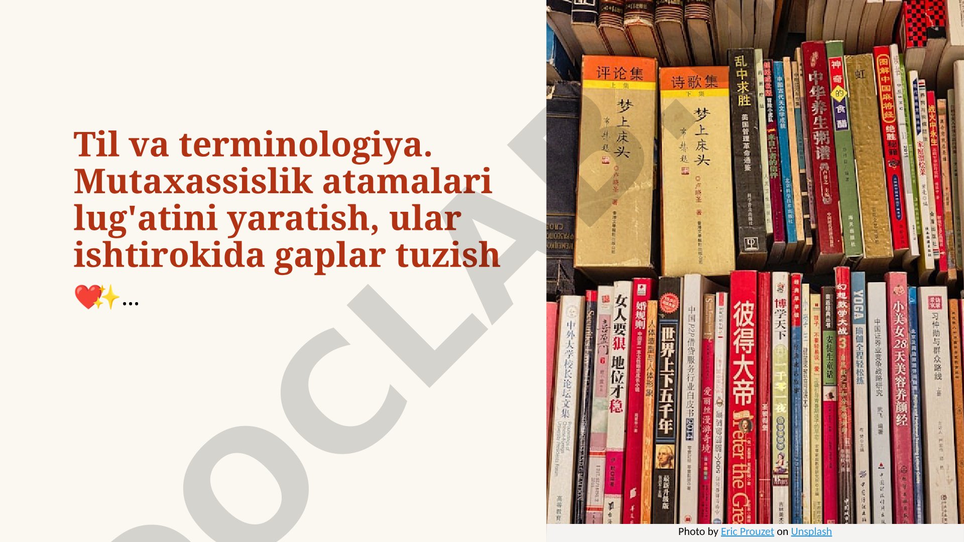 Til va terminologiya