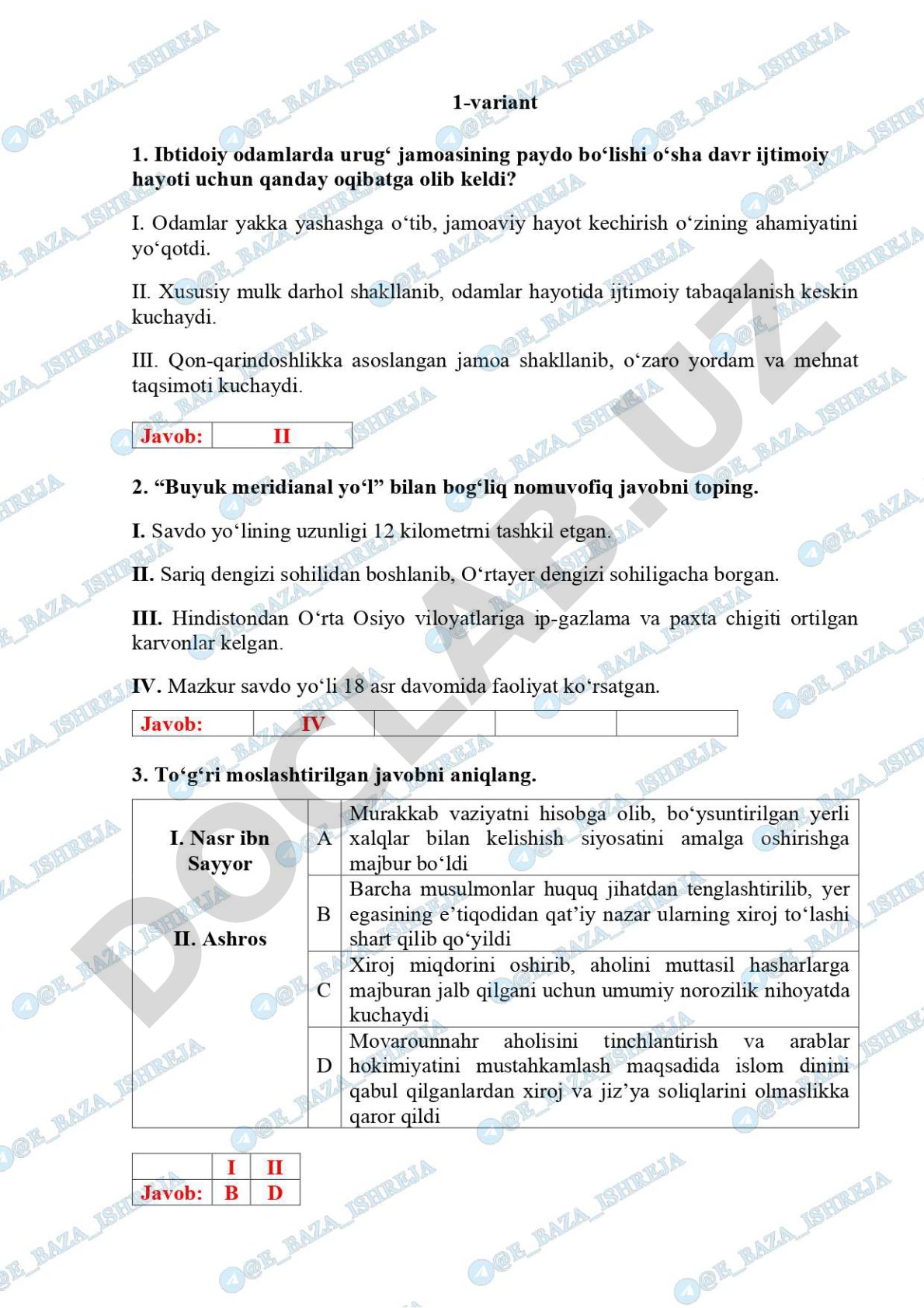 Metadata yaratish qoidalari