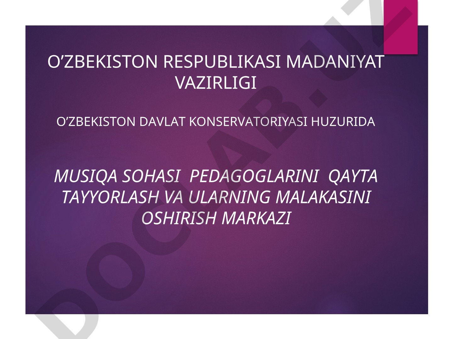 Klassitsizm davridagi kompozitorlarning fortepiano asarlarini o’rganish usullari (V.A.Motsartning D-dur Sonatasi misolida)
