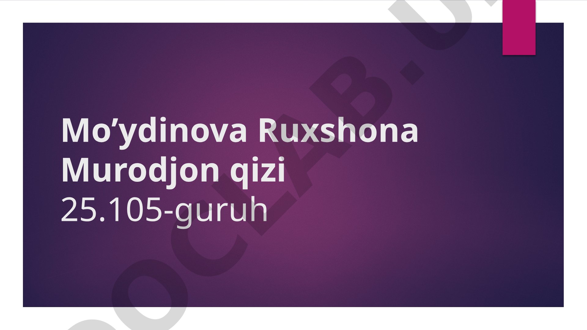Informatika fanidan test savollari