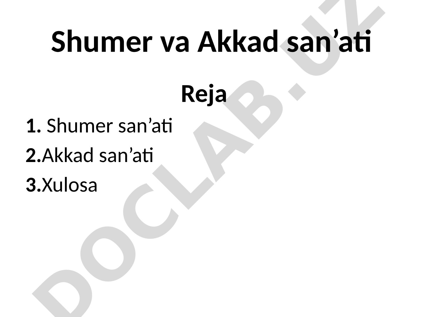 Shumer va Akkad san’ati