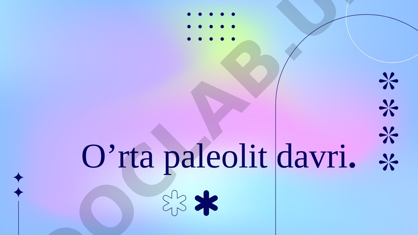 O’rta paleolit davri